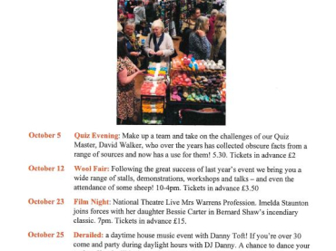 Tetbury Goods Shed October Highlights